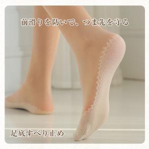 夏新作 足底綿 ストッキング 膝下 4/5足セ...の詳細画像3