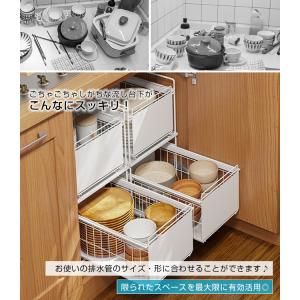 高品質 収納ラック 収納ラック 3段 幅28 ...の詳細画像5