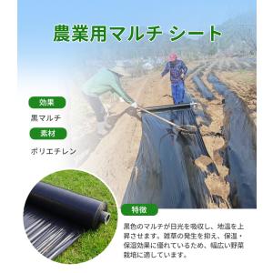 黒マルチ 厚さ0.02mm×幅95cm×長さ2...の詳細画像2