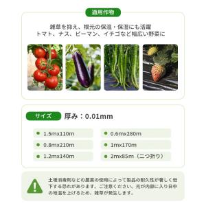 黒マルチ 厚さ0.02mm×幅95cm×長さ2...の詳細画像3