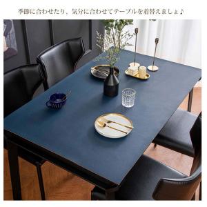 テーブルクロス pu皮革生地 両面用 北欧 テ...の詳細画像1