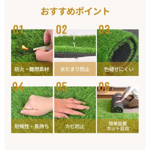 人工芝 芝丈3cm 芝 芝生マット 人工芝生 ...の詳細画像2