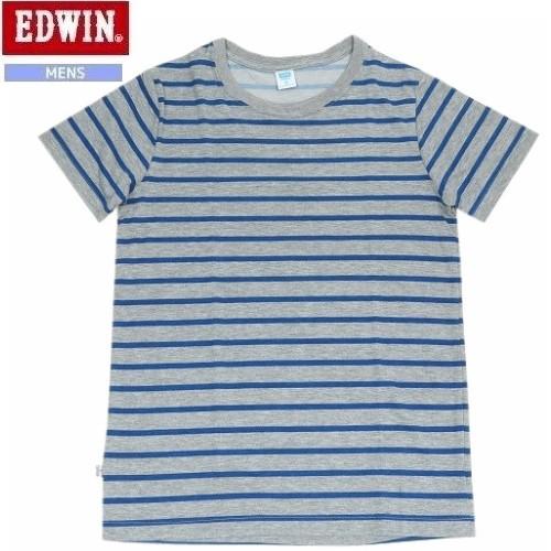 SALE60%OFF EDWIN エドウィン  COOL クルーネック ボーダー Tシャツ 半袖  ...