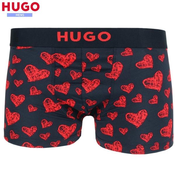 新古品 HUGO ボクサーパンツ ヒューゴ ボス 34%OFF メンズ ブランド ハート プリント ...
