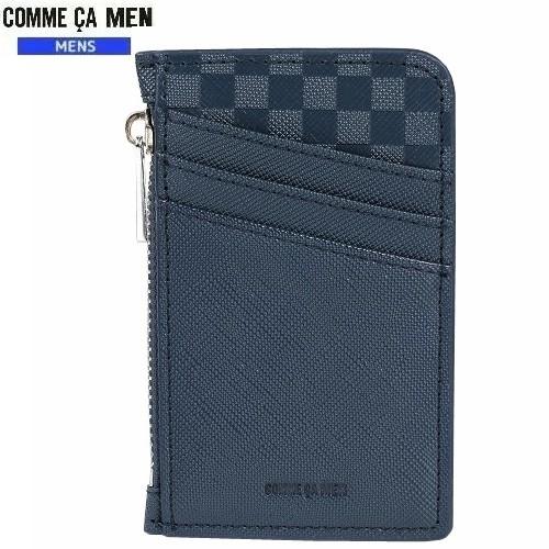SALE50%OFF COMME CA MEN コムサメン 本革 エンボスレザー コンパクト カード...