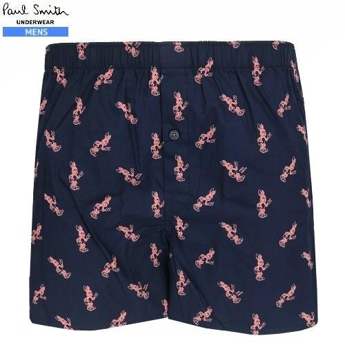 Paul Smith &quot;Rabbit&quot; プリント トランクスパンツ TRUNKS 紺 22/5/3 ...