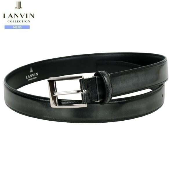 展示品 ランバン レザーベルト LANVIN COLLECTION メンズ ブランド 日本製 本革 ...