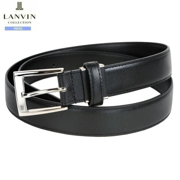 展示品 ランバン レザーベルト LANVIN COLLECTION メンズ ブランド 日本製 本革 ...