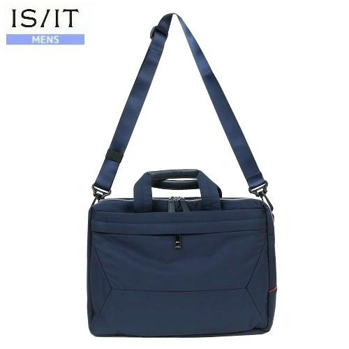 SALE50%OFF IS/IT イズイット ホップス 3WAY A4 ビジネスバッグ 紺 22/8...