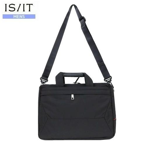 SALE40%OFF IS/IT イズイット ホップス 3WAY A4 ビジネスバッグ 黒 22/8...