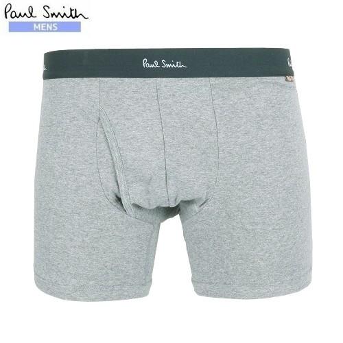 Paul Smith ポールスミス 日本製 ベーシック コットン レギュラー ボクサーパンツ グレー...