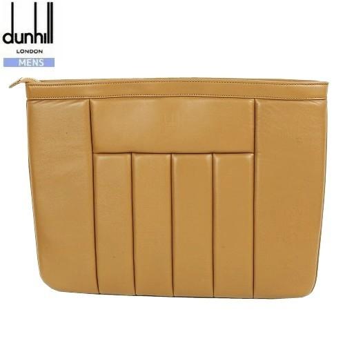 新古品 78%OFF dunhill ダンヒル イタリア製 本革 コンコースジップポーチ クラッチバ...