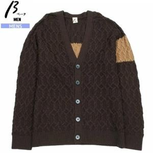 PAPAS（パパス） カーディガン メンズ ブランド 日本製 ピリング加工