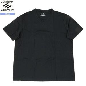 SALE56%OFF JOSEPH ABBOUD ジョセフアブード 防臭機能 半袖 Vネック パック Tシャツ 黒 22/11/1 041122