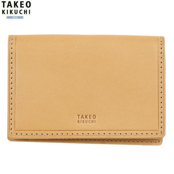 タケオキクチ 名刺入れ TAKEO KIKUCHI 26%OFF メンズ ブランド 本革 サーフェス...