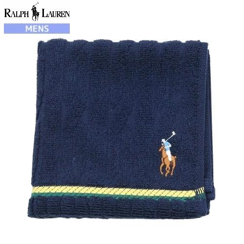 新古品 RALPH LAUREN ラルフローレン チルデンニットケーブル ミニタオル タオルハンカチ...