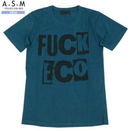 SALE73%OFF ATELIER SAB MEN アトリエサブメン F××K ECOプリント ク...