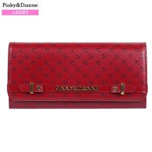 Pinky & Dianne　長財布　クロコ型押し　カードケース付　エナメル　赤 pdlwfat155.jpg?fitin=720:720