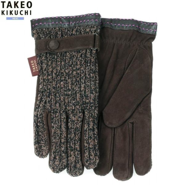 タケオキクチ 手袋 TAKEO KIKUCHI メンズ ブランド ギフト プレゼント 本革 ベルト付...