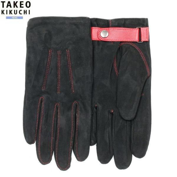 タケオキクチ 手袋 TAKEO KIKUCHI メンズ ブランド ギフト プレゼント 本革 ベルト付...
