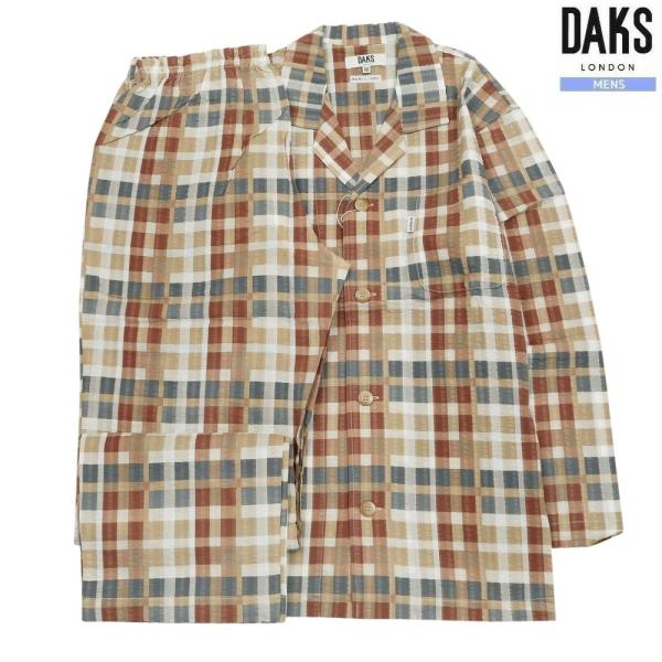 DAKS パジャマ ダックス 31%OFF メンズ ブランド 春夏 日本製 リップル加工 130周年...