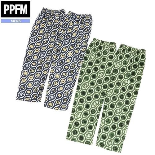SALE83%OFF PPFM 亀甲文様 プリント レッグウォーマー 2色セット 20/7/1 01...