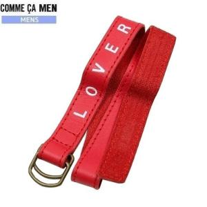 SALE72%OFF COMME CA MEN コムサメン 日本製 本革 ボトル付き LOVER レザーブレスレット 赤 21/8/3 200821 送料無料｜fflower11