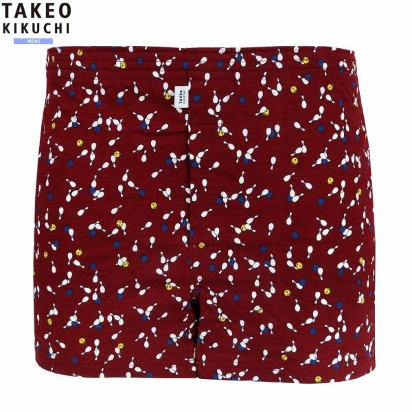 タケオキクチ トランクス TAKEO KIKUCHI メンズ 下着 おしゃれ ボウリング プリント ...