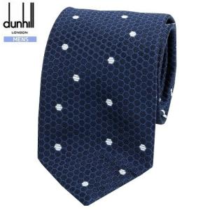 SALE35%OFFダンヒル イタリア製ドット シルクネクタイ 紺291020