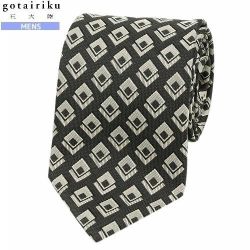 五大陸 ネクタイ gotairiku 50%OFF メンズ ブランド 日本製 西陣織り ジオメトリッ...