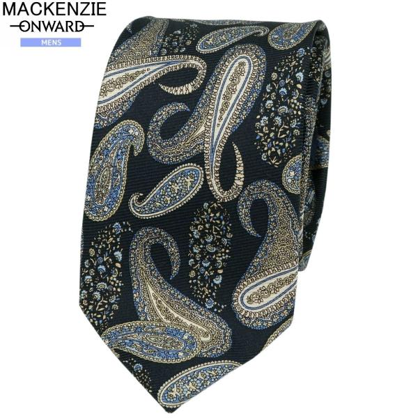 マッケンジー ネクタイ MACKENZIE オンワード ONWARD メンズ ラッピング無料 Blu...