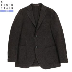 SALE82%OFF S.ESSENTIALS エス・エッセンシャルズ 日本製 リングヤーンストレッチ ジャケット 暗茶 21/3/1 040321 送料無料｜fflower11