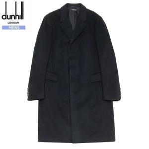 新古品 ダンヒル コート dunhill 51%OFF メンズ ブランド イタリア製 ウールカシミヤ チェスターコート 黒 301123 送料無料