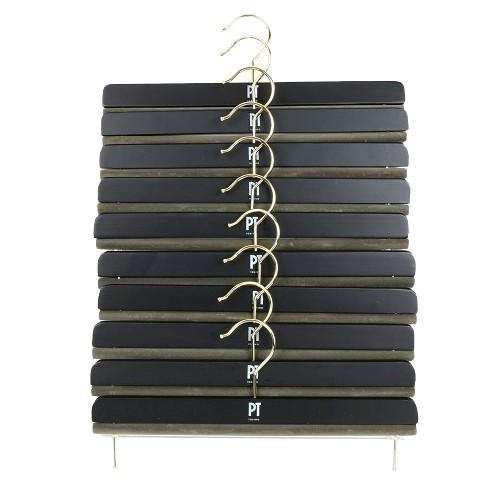 PT TORINO ハンガー ピーティートリノ ブランド ボトムスハンガー 10個セット 黒 23/...