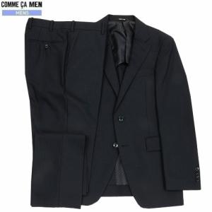 コムサメン スーツ COMME CA MEN 60%OFF メンズ ブランド シャドーストライプ シングル 2ボタン 黒 250124 送料無料｜フラワー