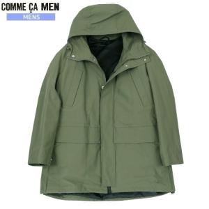 SALE59%OFF COMME CA MEN コムサメン ダウンライナー付属 3wayマウンテンコート カーキ 22/11/1 041122 送料無料｜fflower11