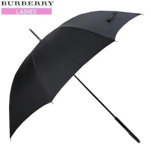 訳あり商品 25%OFF BURBERRY バーバリー 日本製 ホースマーク 婦人 長傘 雨傘  黒 22/7/2 080722 送料無料｜fflower11