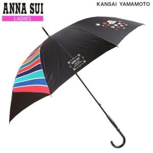 ANNA SUI アナスイ 日本製 ANNA SUI×Kansai Yamamoto コラボ プリント 婦人 長傘 雨傘 黒 22/7/2 080722の商品画像