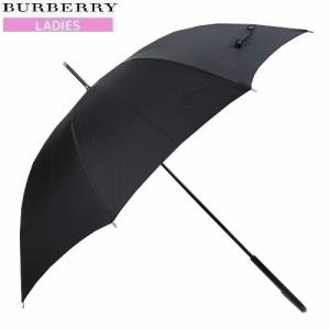 訳あり商品 30%OFF BURBERRY バーバリー 日本製 ホースマーク 婦人 長傘 雨傘  黒 22/7/2 080722 送料無料｜fflower11