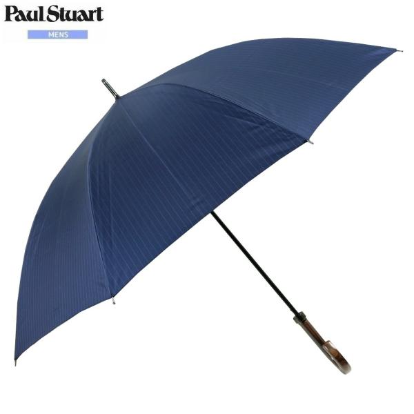 ポールスチュアート 長傘 Paul Stuart メンズ ブランド 耐風 グラスファイバー骨 ストラ...