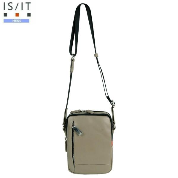 イズイット ミニショルダーバッグ IS/IT 52%OFF メンズ ブランド 本革 撥水 シュルビ ...