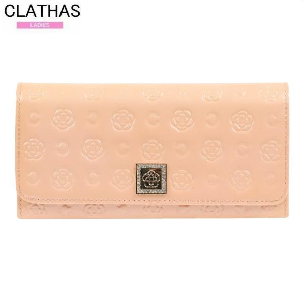 訳あり商品 クレイサス 長財布 CLATHAS レディース ブランド 本革 ベティ エナメル がま口...