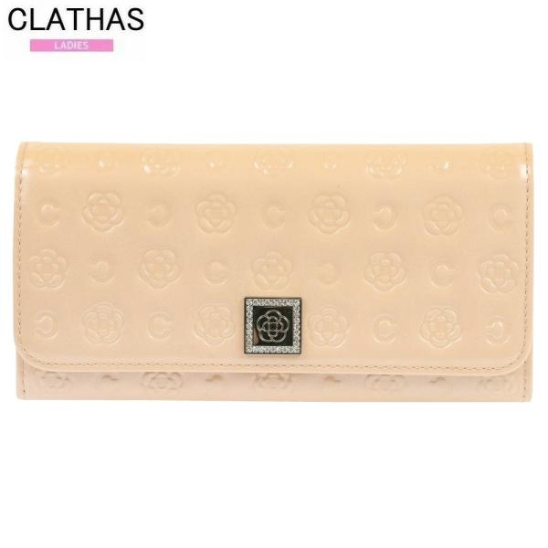 訳あり商品 クレイサス 長財布 CLATHAS レディース ブランド 本革 ベティ エナメル がま口...