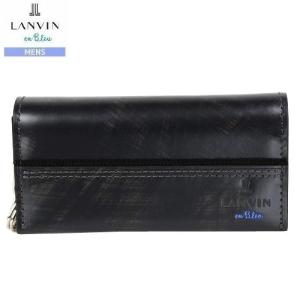 SALE35%OFF LANVIN en Bleu ランバンオンブルー 本革 グラン レザー 小銭入れ付き キーケース 黒 22/5/4 260522 23.1sage 送料無料｜fflower11