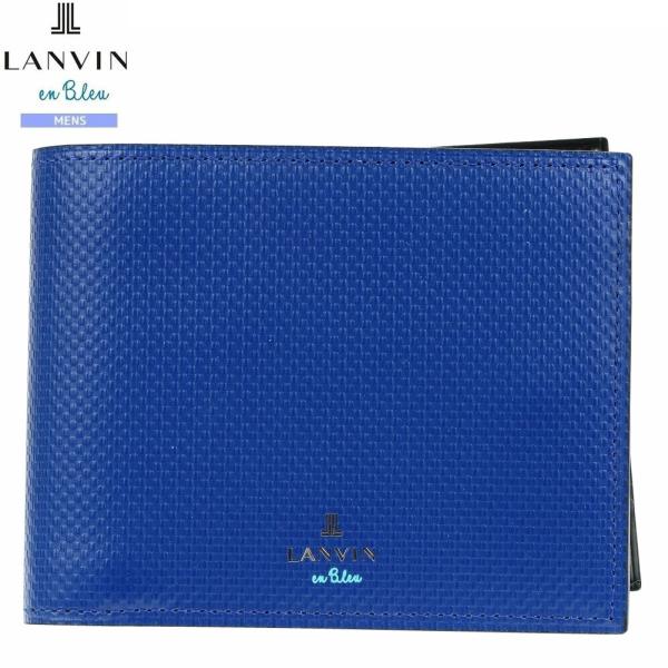 サンプル品 ランバンオンブルー 二つ折り財布 LANVIN en Bleu メンズ ブランド 本革 ...