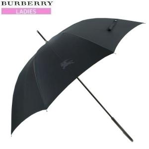 訳あり商品 25%OFF BURBERRY バーバリー 日本製 ホースマーク 婦人 長傘 雨傘  黒 22/7/2 080722 送料無料｜fflower11