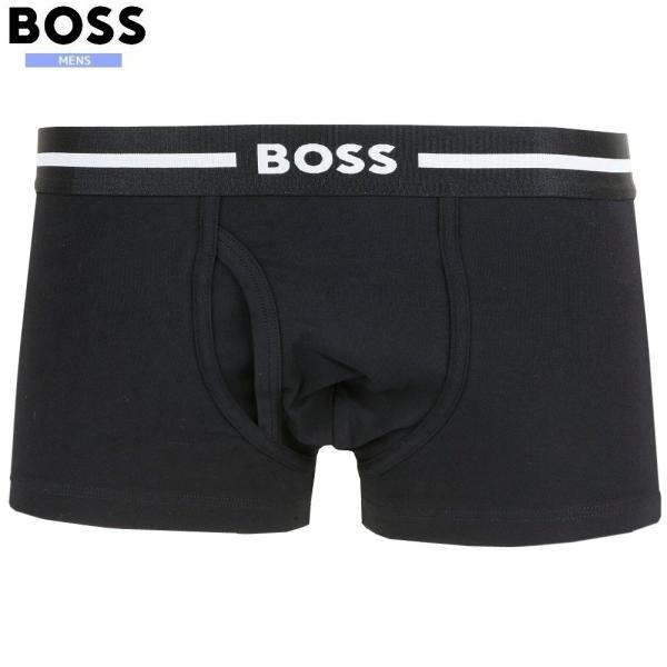 箱なし BOSS ボクサーパンツ ヒューゴ ボス メンズ ブランド ウエストロゴ コットン ストレッ...