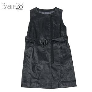 SALE92%OFF【キッズ商品】【BASILE 28】バジーレ28 「麻世妙 -majotae-」コーティング ワンピース 黒『18/3/3』150318 送料無料｜fflower11