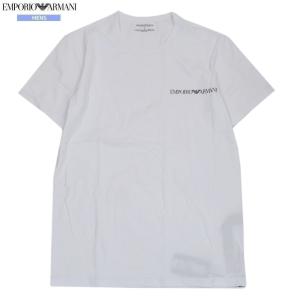 エンポリオアルマーニ Tシャツ EMPORIO ARMANI メンズ ブランド アンダーウェアライン ブランドロゴ クルーネック 半袖 白 1007BEの商品画像