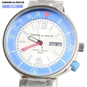 未使用品 カバンドズッカ 腕時計 CABANE de ZUCCa メンズ ブランド キッチンタイマー クオーツアナログ ウォッチ 銀 250124 送料無料｜fflower11